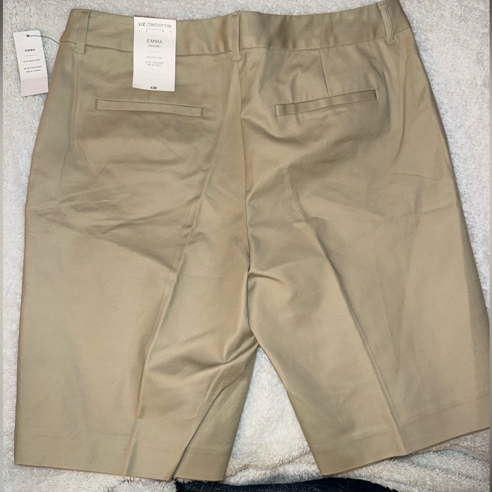 Beige Knee-Length Shorts - Picture 3 of 5